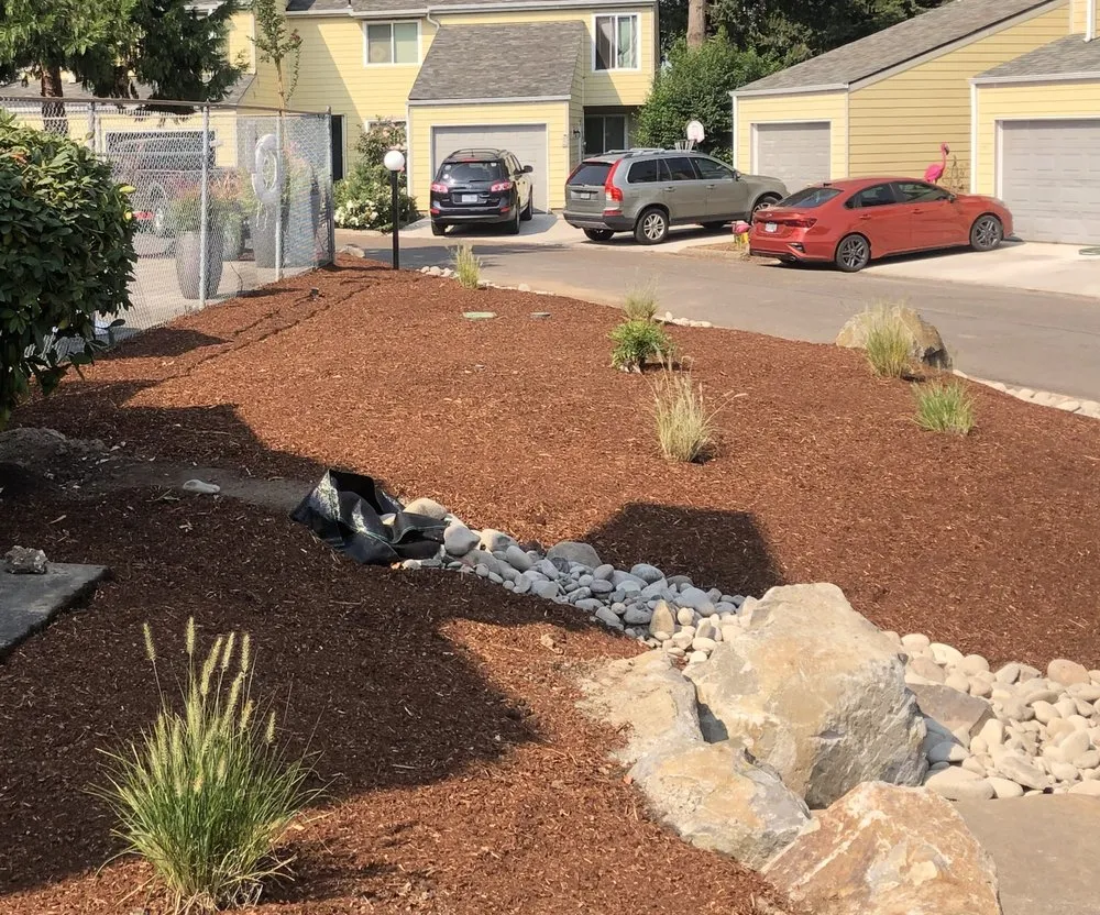 Custom residential landscaping for beautiful yards in Salem, OR by Eastman Landscape maintenance