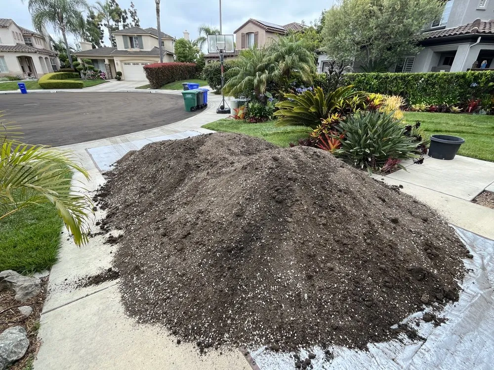 Custom lawn mowing service for outdoor upgrades in San Marcos, CA by Eastman Soil Amendments