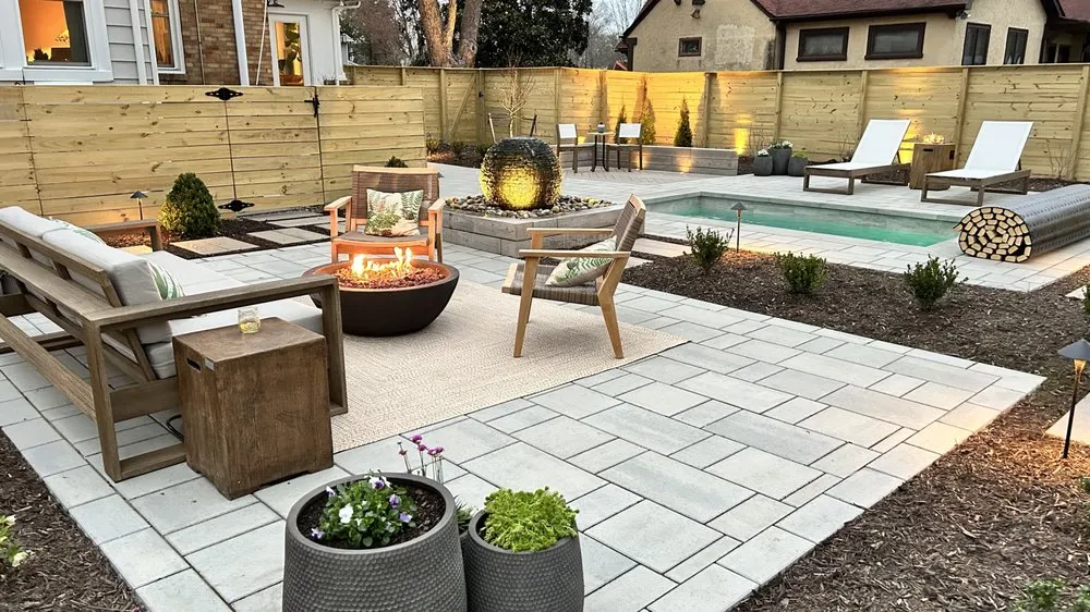 Professional landscape design in Poquoson, VA by Easton Outdoors