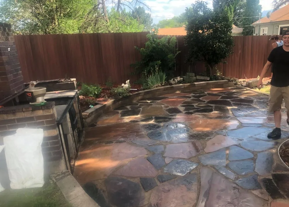 Custom landscape design with custom design in Colorado Springs, CO by Eastside Sprinklers and Landscape