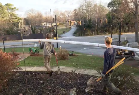 Custom lawn mowing service in Greenville, SC by Eastside Yard and Irrigation