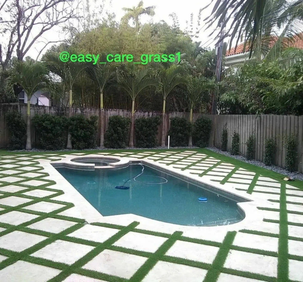 Professional garden landscaping in Hialeah, FL by Easy Care Grass