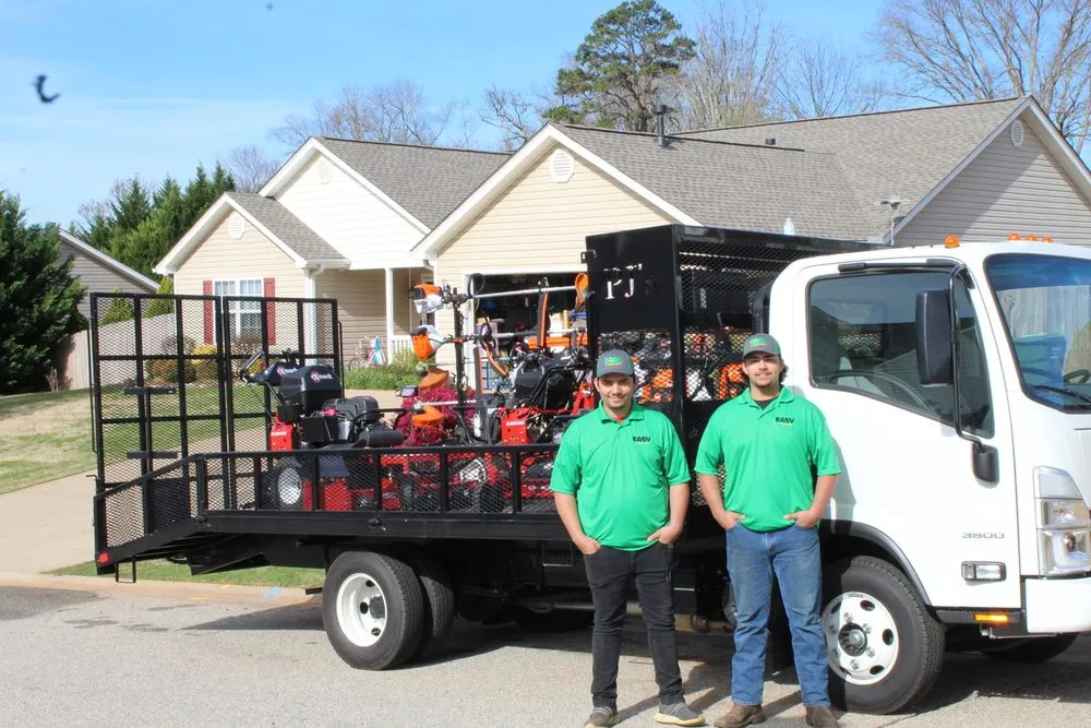 Custom landscaping services for beautiful yards in Taylors, SC by Easy Lawn Care