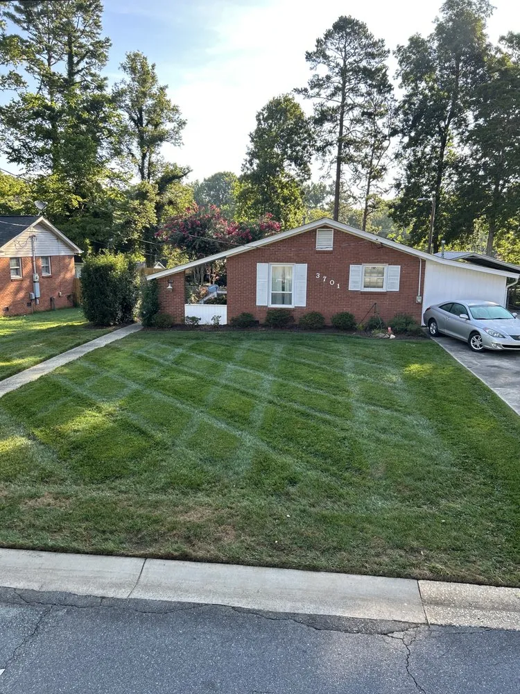 Custom landscape installation for residential properties across Charlotte, NC - Eaton Lawn Care