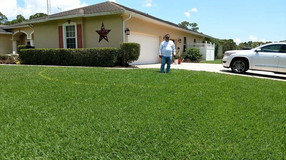 Top-rated lawn mowing service for residential properties in Melbourne, FL by Eau Gallie Wholesale Nursery