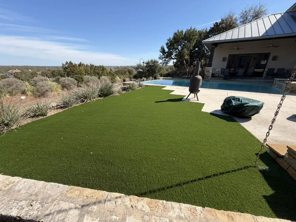 Professional landscape installation in San Antonio, TX by EB Advantage