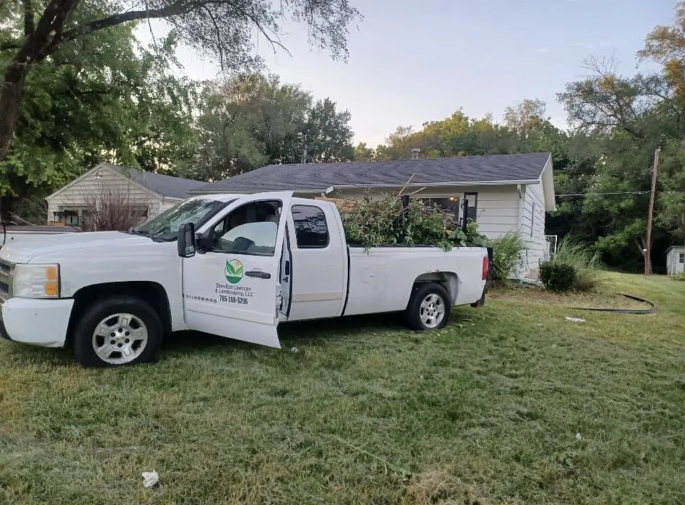 Custom yard maintenance for beautiful yards in Topeka, KS by Eben_ Ezer Landscaping