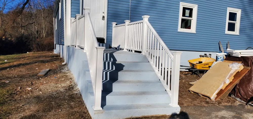 Custom landscape installation in Dudley, MA - Ebenezer Construction and Cleaning