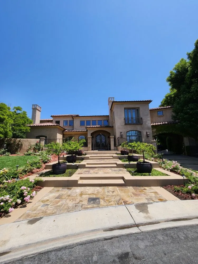 Professional lawn care service with custom design across Santa Ana, CA - Ebenezer Landscape