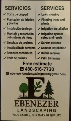 Ebenezer Landscaping Logo