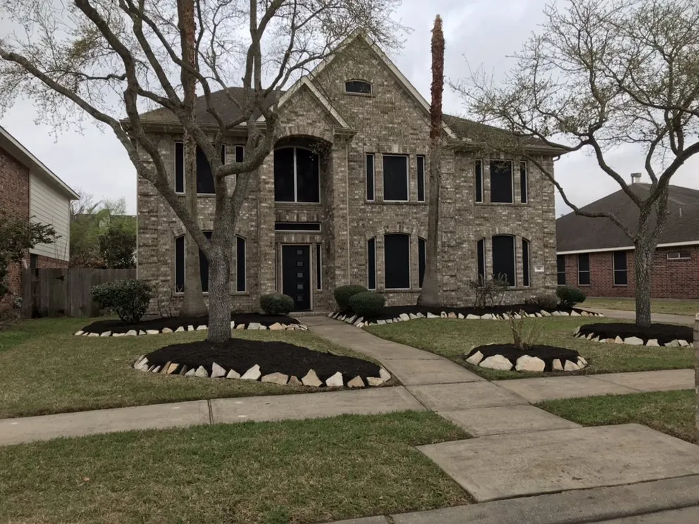 Expert landscaping services for residential properties in Dickinson, TX by Eber's landscape and Tree Service