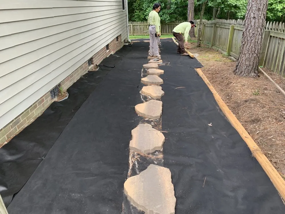 Trusted lawn mowing service with custom design across Fuquay Varina, NC - EC Lawn Service