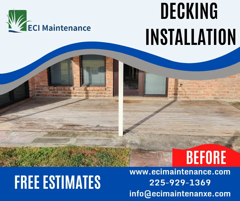 Local outdoor landscaping for residential properties in Baton Rouge, LA by ECI Maintenance