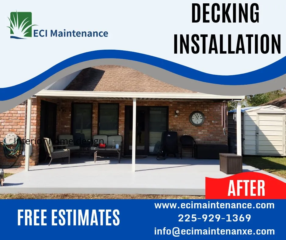 Reliable lawn care service for outdoor upgrades in Baton Rouge, LA by ECI Maintenance