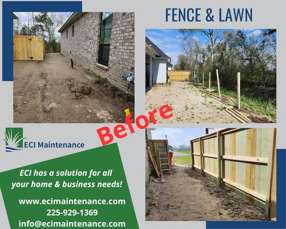 Professional yard maintenance in Baton Rouge, LA - ECI Maintenance
