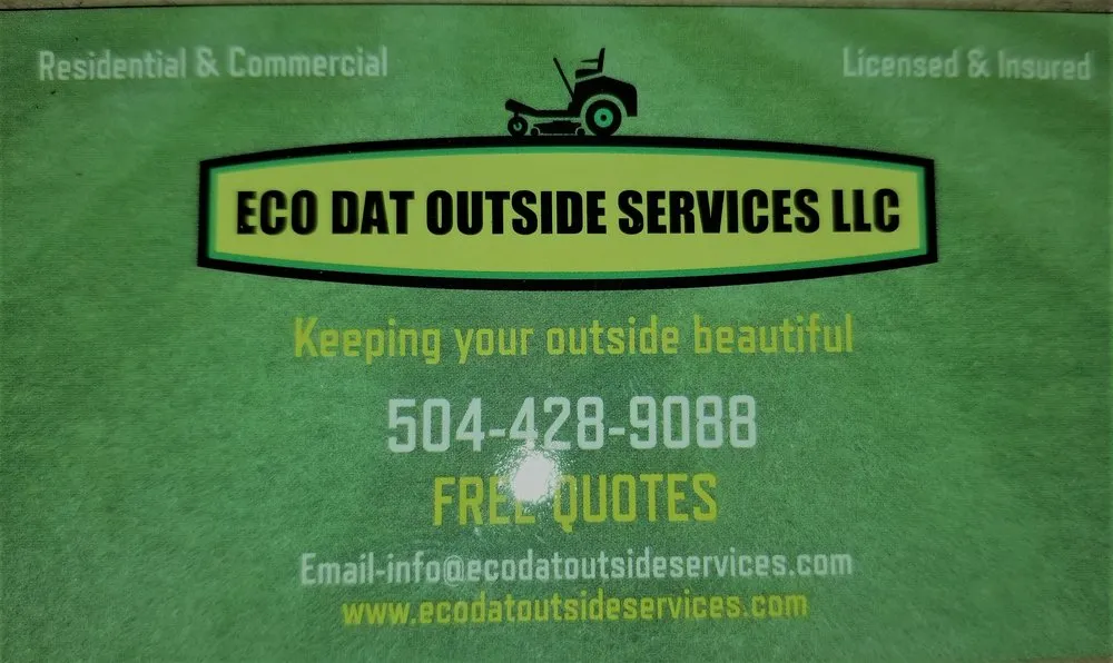 Affordable landscape design in Metairie, LA by Eco Dat Outside Services