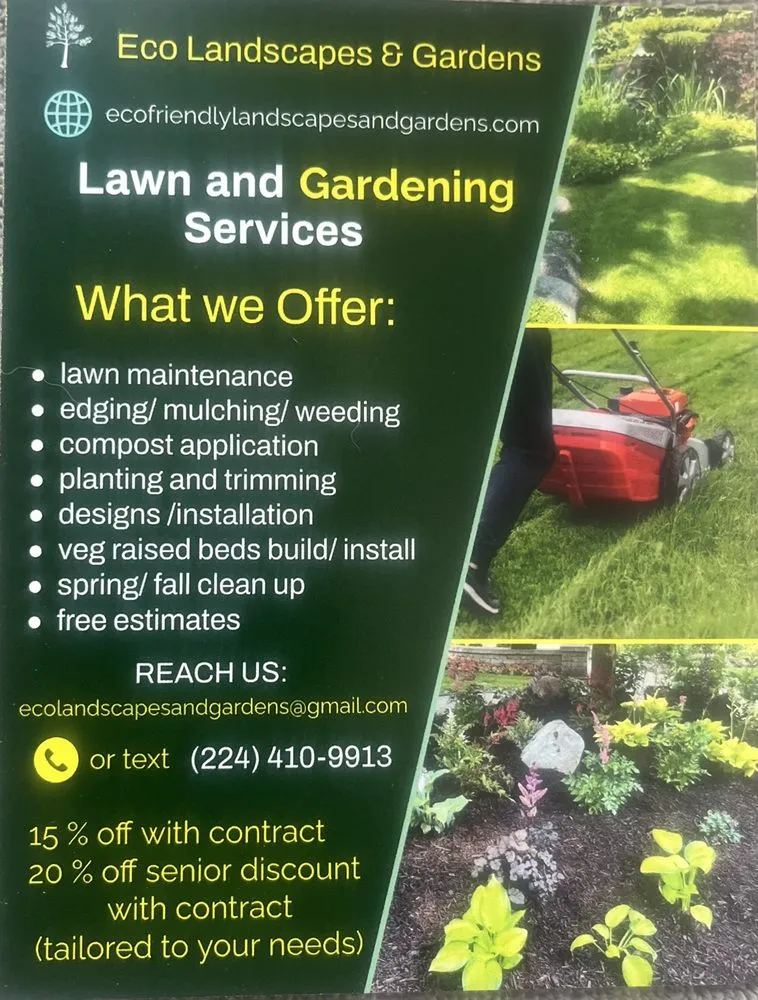 Top-rated yard maintenance in Algonquin, IL - Eco Friendly Landscapes and Gardens