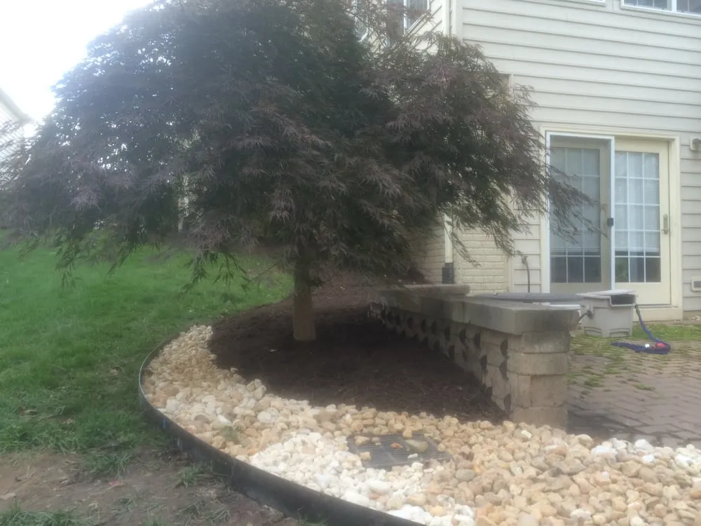 Professional garden landscaping with custom design in Woodbridge, VA by Eco-Friendly Lawn and Landscaping