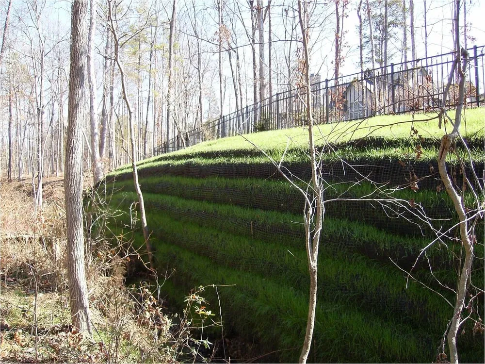 Custom residential landscaping with custom design in Midland, NC by Eco-FX Mulch & Custom Erosion Control