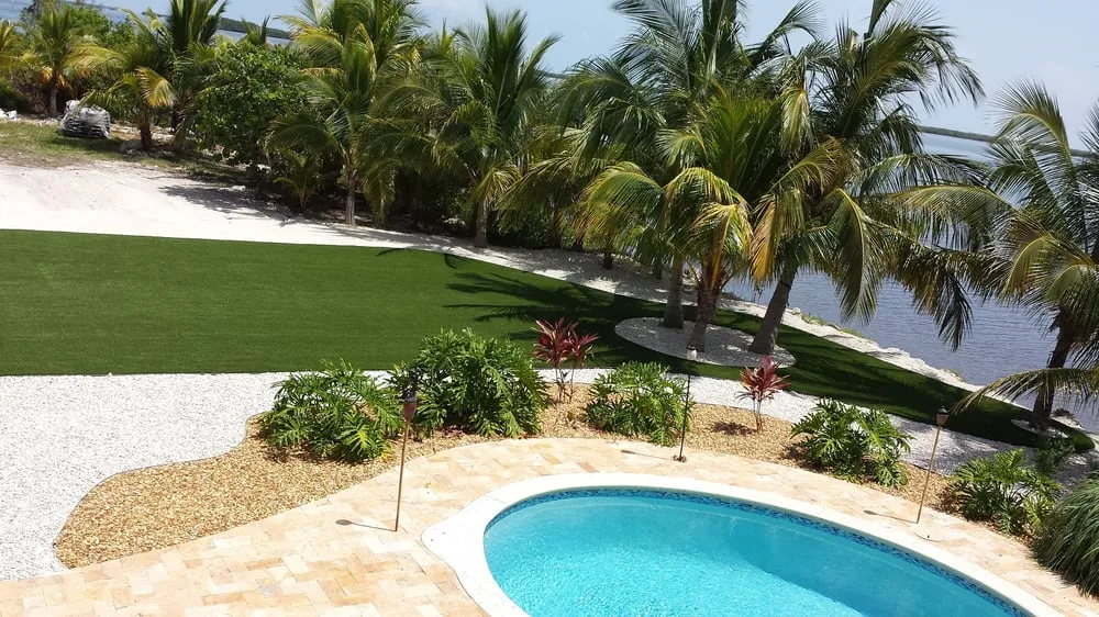 Professional lawn mowing service for residential properties in Ramrod Key, FL by Eco Green Garden Center