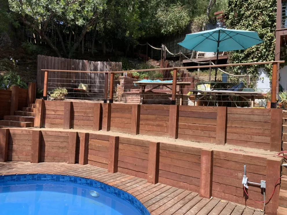 Custom outdoor landscaping in Topanga, CA by Eco Green Landscape & Design