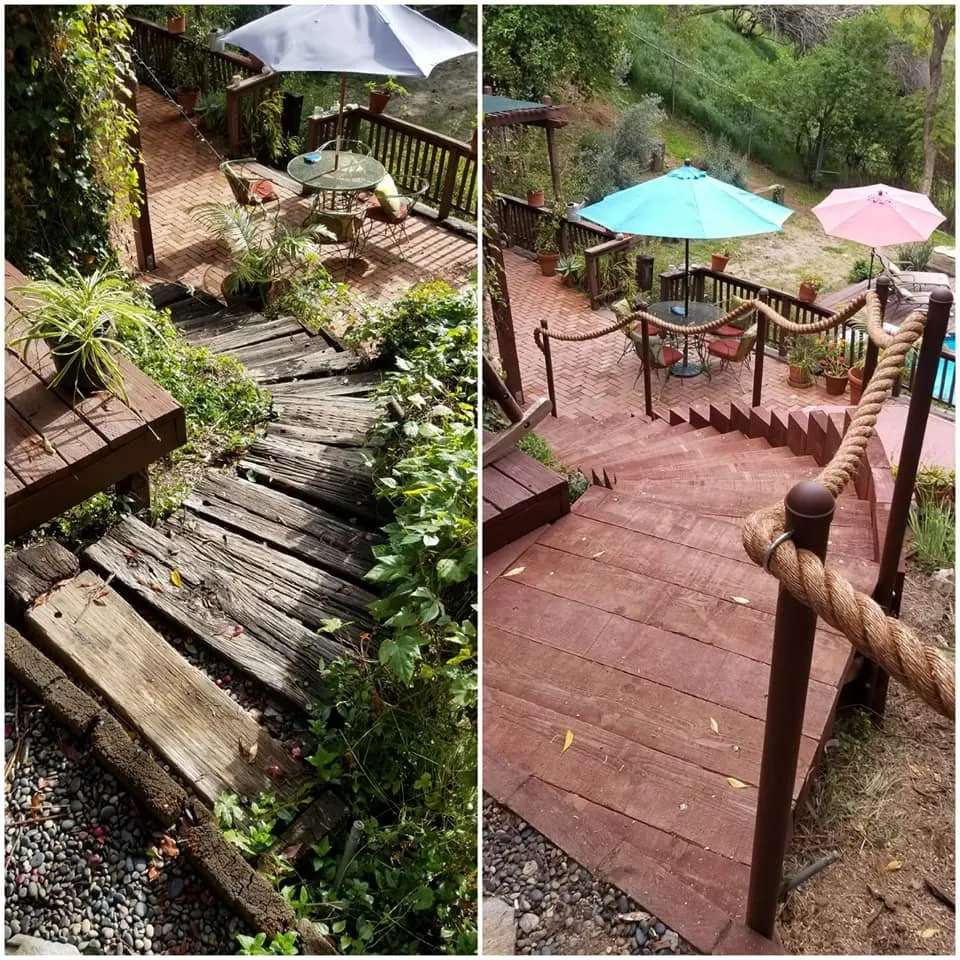 Professional garden landscaping with custom design in Topanga, CA by Eco Green Landscape & Design