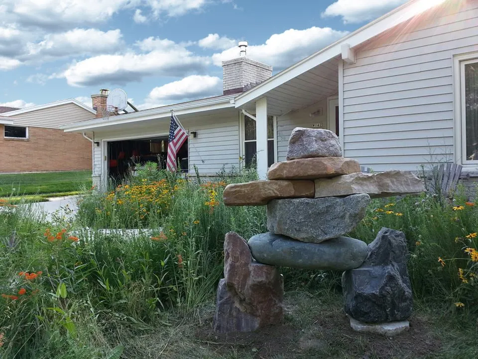 Professional garden landscaping in Brookfield, WI by Eco Harmony Landscape & Design