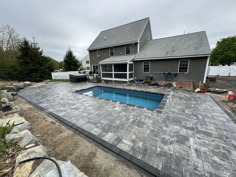 Expert landscape installation for beautiful yards in Dover, NH by Eco Landscaping