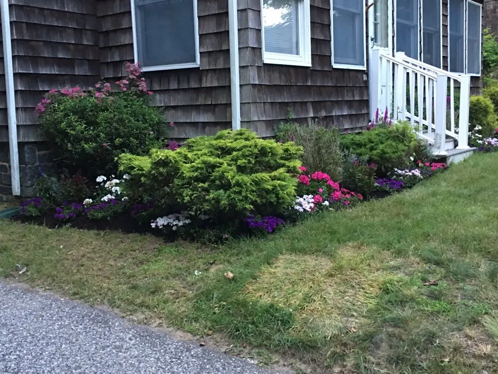 Affordable landscape installation with custom design in East Hampton, NY by Eco Nature Janet Landscape Design