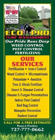 Custom garden landscaping for homes in New Port Richey, FL by Eco Pro Turf Management