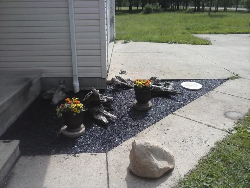 Reliable garden landscaping in Mebane, NC by Eco-Smart Rubber Mulch Systems