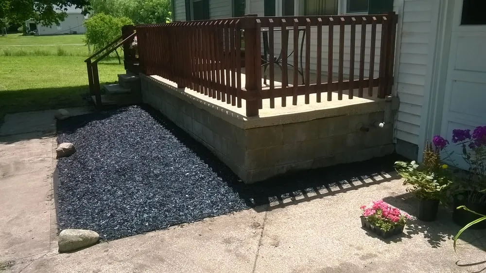 Top-rated lawn care service for residential properties in Mebane, NC by Eco-Smart Rubber Mulch Systems