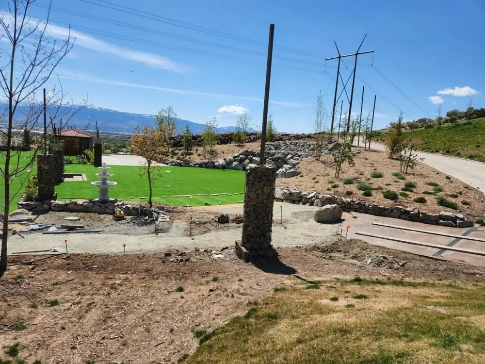 Custom landscape installation in Reno, NV by Eco Tigers Landscape