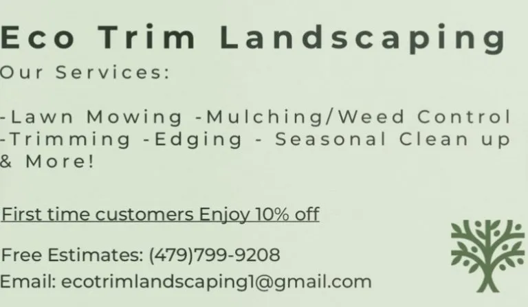 Top-rated yard maintenance in Lowell, AR by Eco Trim Landscaping