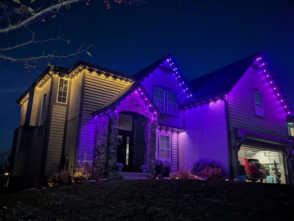 Local landscape installation with custom design across Shawnee, KS - EcoFocus Lighting and Landscape
