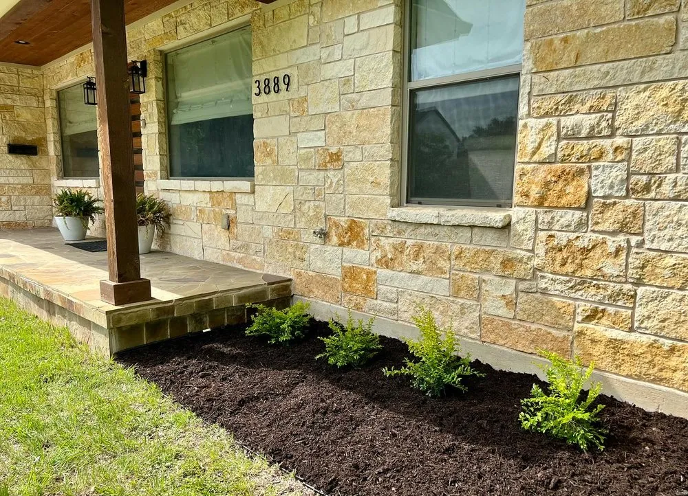 Local landscape installation for outdoor upgrades in Dallas, TX by EcoMow Lawn & Landscape