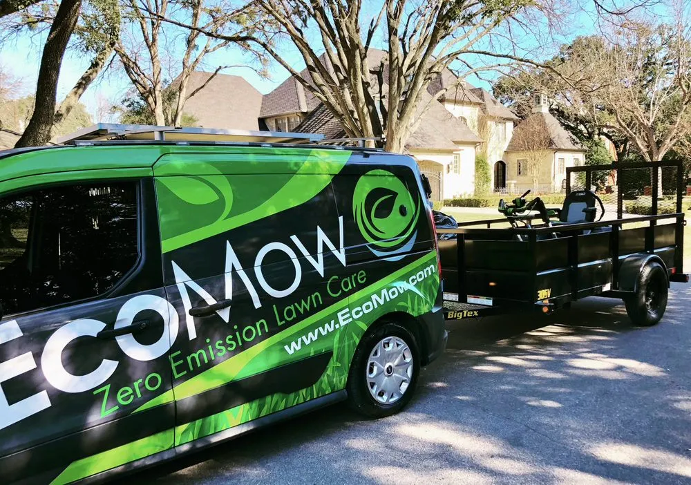 Professional yard cleanup service with custom design in Dallas, TX by EcoMow Lawn & Landscape