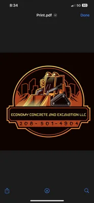 Economy Concrete and Excavation Logo
