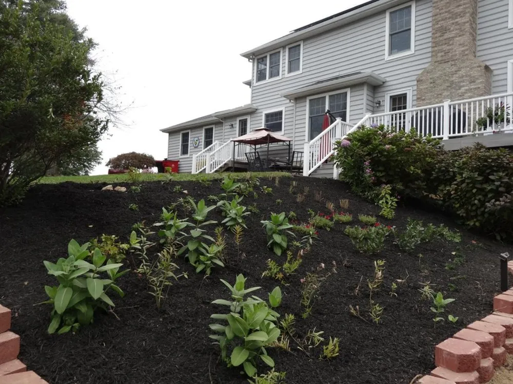 Local landscape installation with custom design across Havre de Grace, MD - Ecoscapes