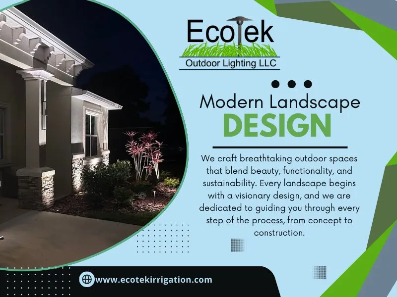 Expert residential landscaping in Clermont, FL by Ecotek Outdoor Lighting