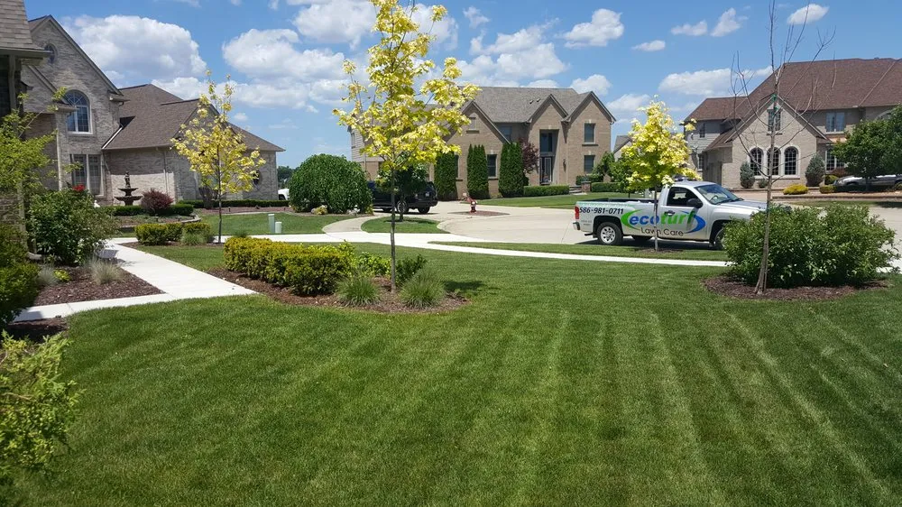 Affordable landscape design in Sterling Heights, MI by EcoTurf Lawn Care
