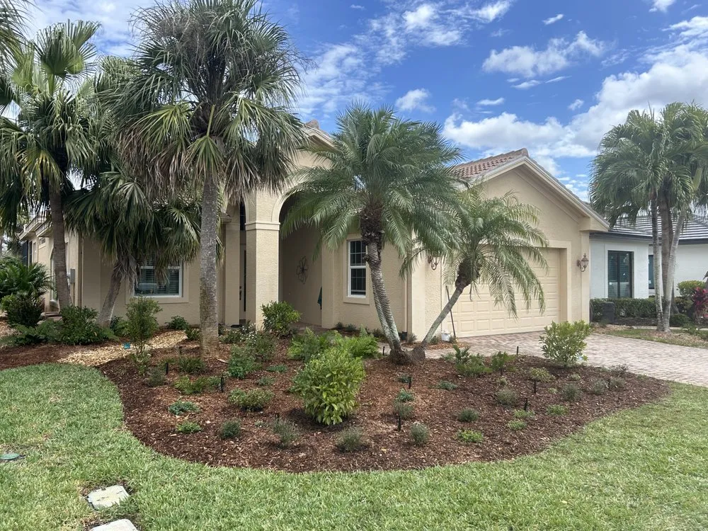 Professional landscape installation in North Fort Myers, FL by Ecovision