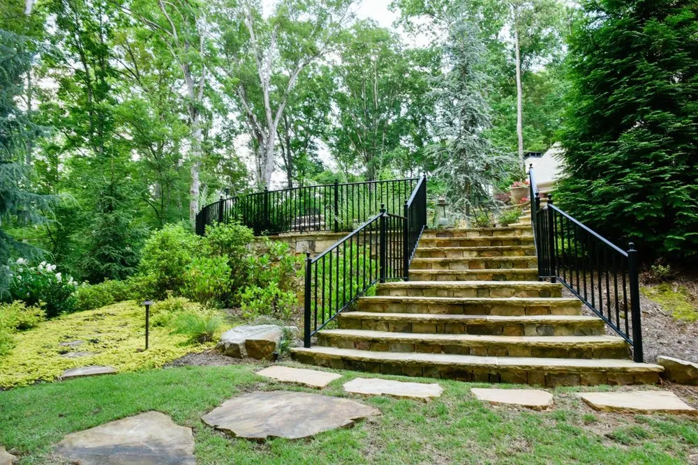 Expert garden landscaping for homes in Roswell, GA by Ed Castro Landscape Inc