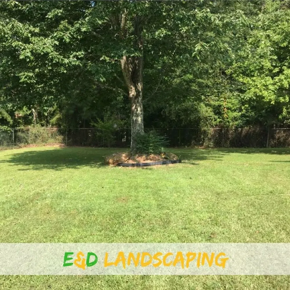 Custom garden landscaping in Gainesville, GA by E&D Lawn Care and Landscaping Services