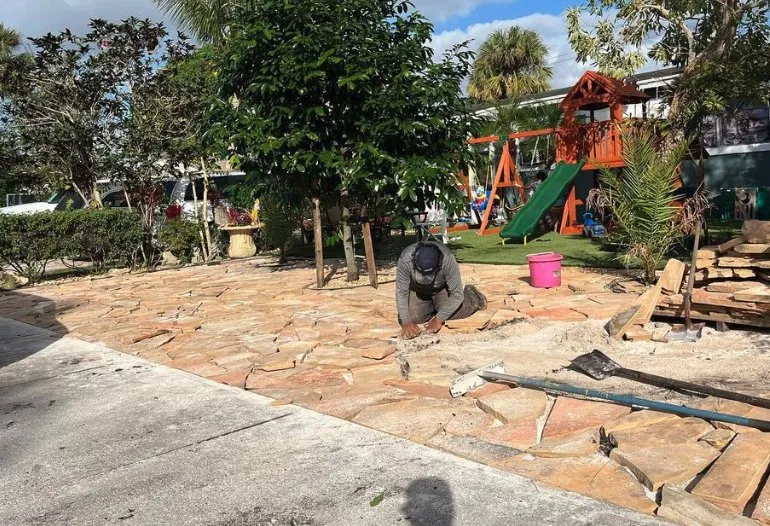 Custom landscape installation near you in Port St. Lucie, FL by Eddie’s Creations
