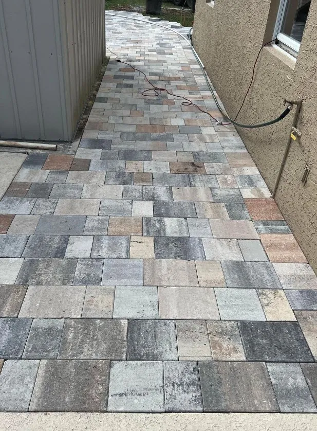 Custom landscape installation with custom design in Port St. Lucie, FL by Eddie’s Creations