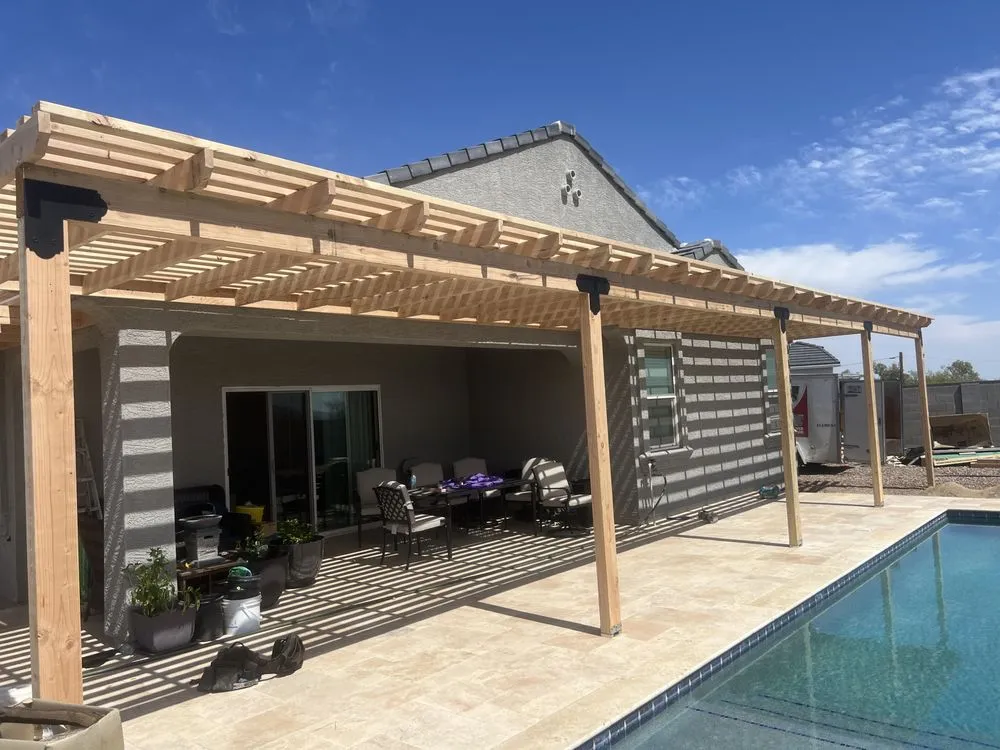 Custom outdoor landscaping for outdoor upgrades in Mesa, AZ by Eddie's Landscaping