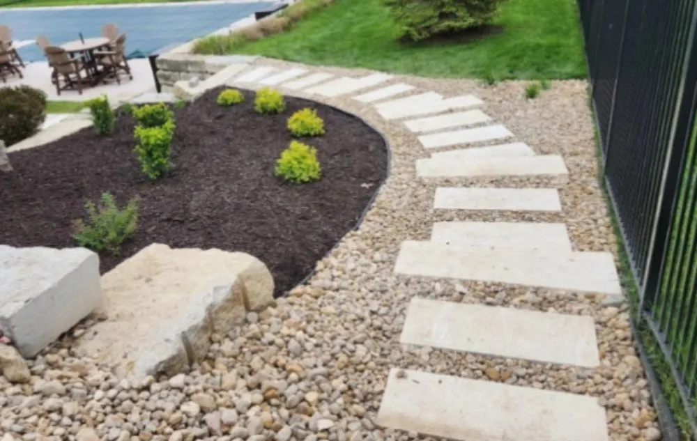 Local landscape installation for year-round maintenance in Omaha, NE by Eddies Landscaping