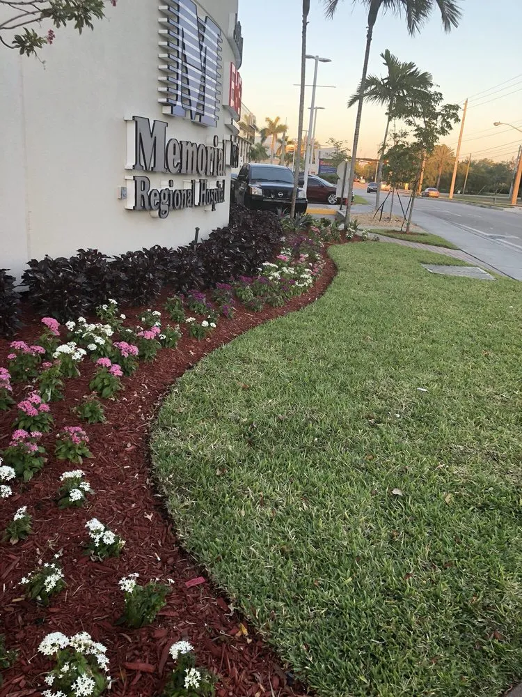 Affordable lawn mowing service for residential properties in Hollywood, FL by Edenn Landscaping
