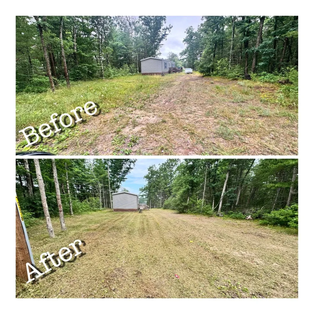 Local yard cleanup service in Idlewild, MI by Edens Edge Lawn Care Services